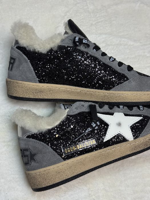 кеди зимові хутряні  жіночі ggdb golden goose голден гус коричневі