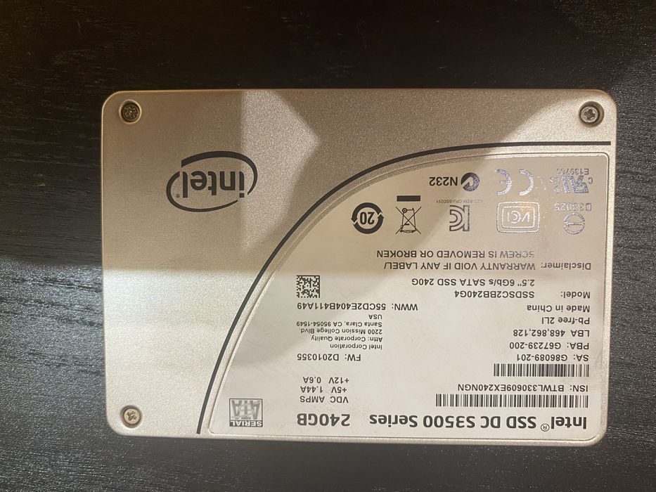 Intel SSD DC S3500 240GB