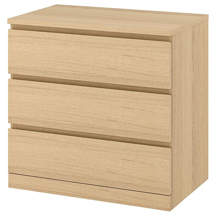 Cómoda de 3 Gavetas em Madeira Clara - IKEA