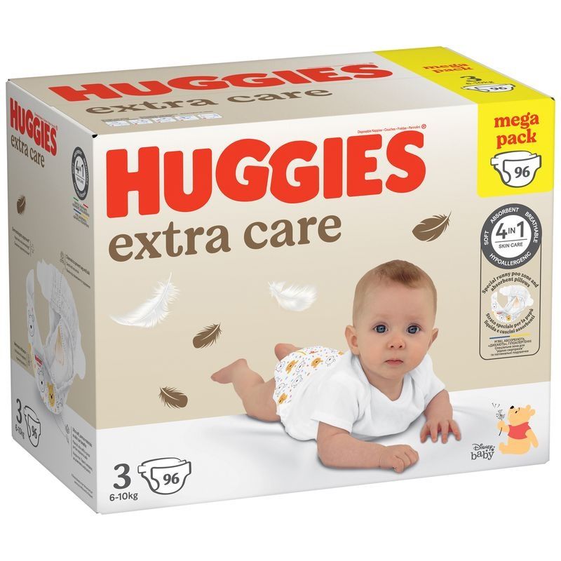 Підгузки Huggies extra care 3 розмір