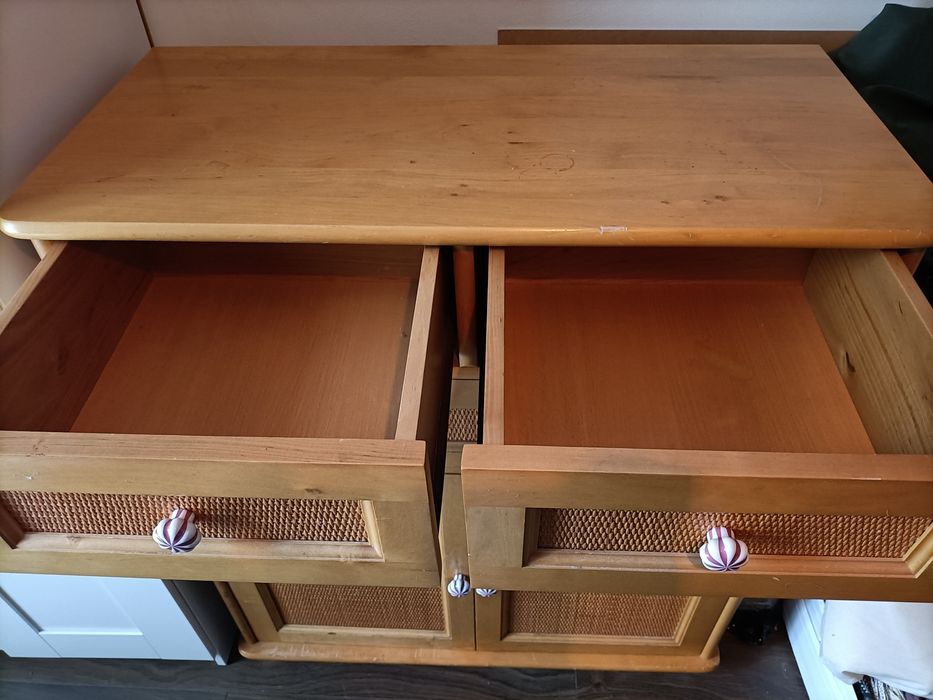 Komoda drewniana plus lustro