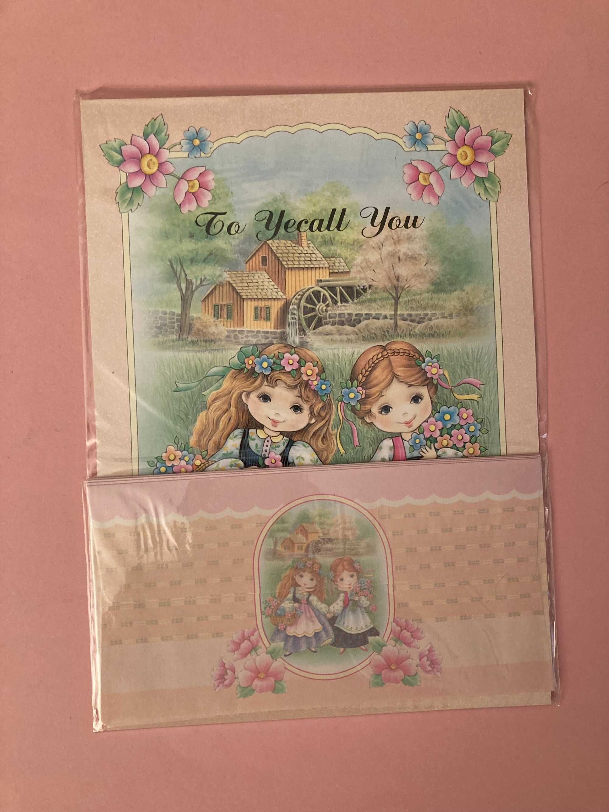 Conjuntos Papéis de Carta Perfumados muito bonitos Anos 80