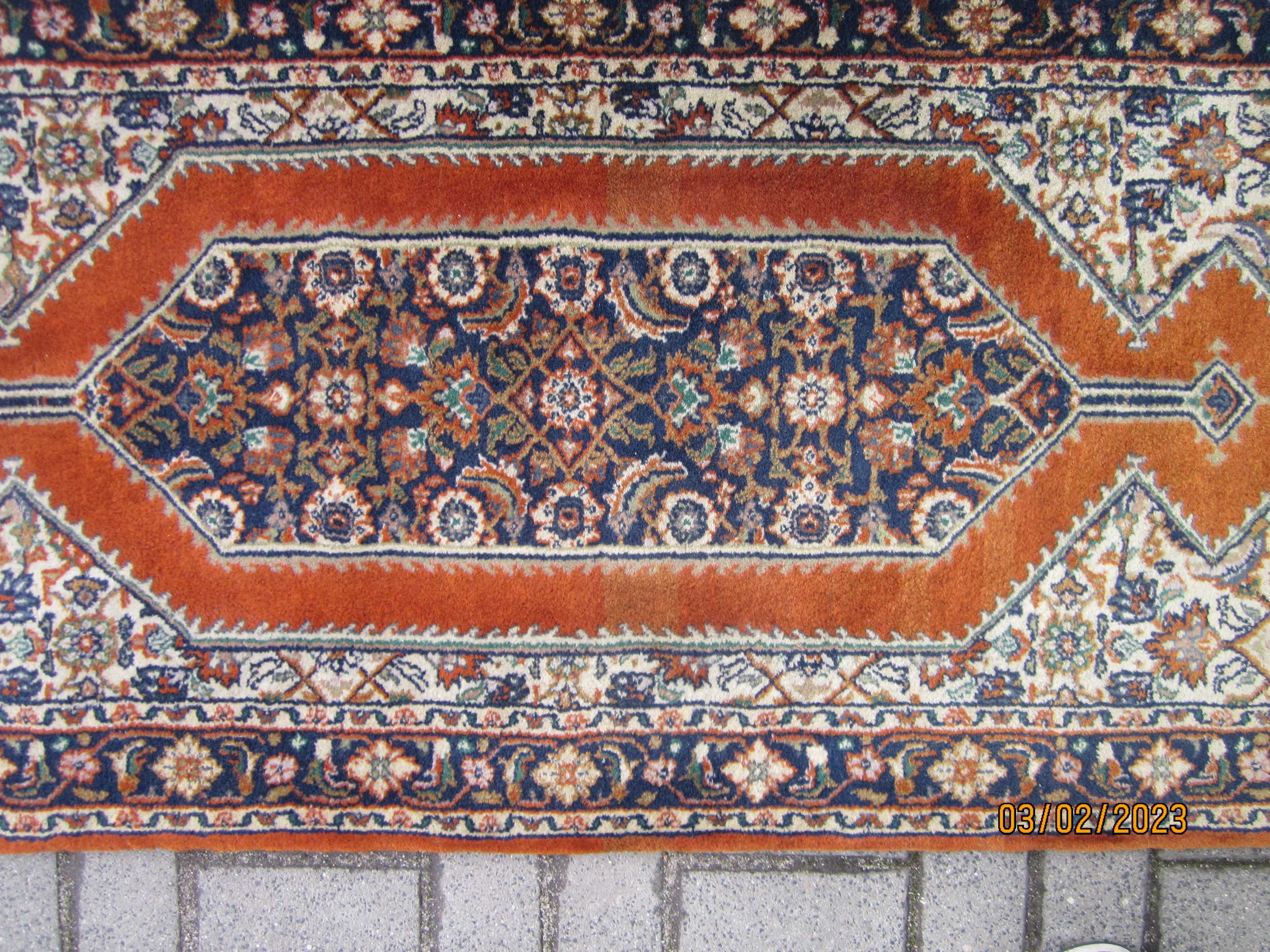 dywan/dywanik vintage wełna Indie ręcznie tkany  splot gatunek nr 1