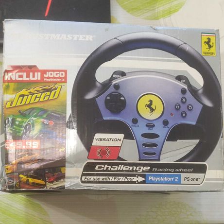 Thrustmaster Challenge Racing Wheel PS2 e PS1 com oferta de jogo