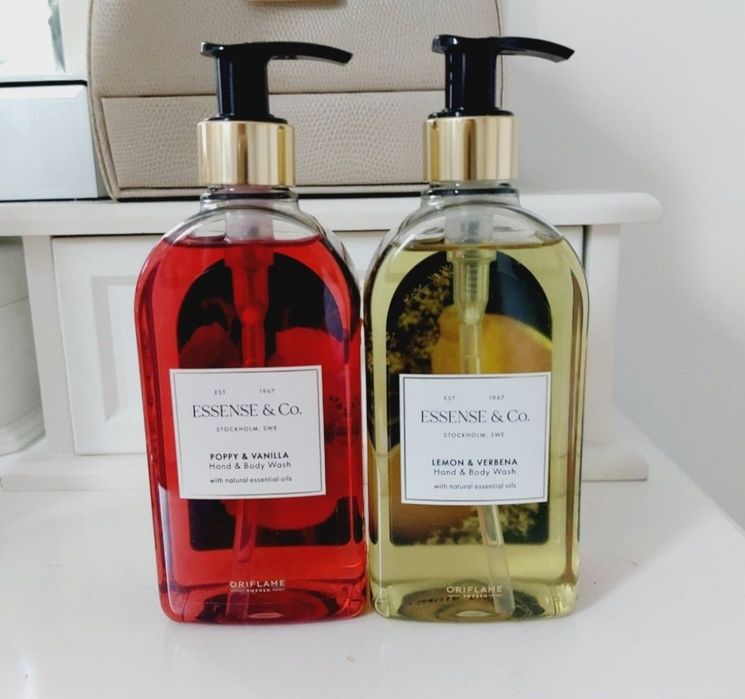 Zestaw 2x perfumowane mydło w płynie z pompką Essense&Co Oriflame mak