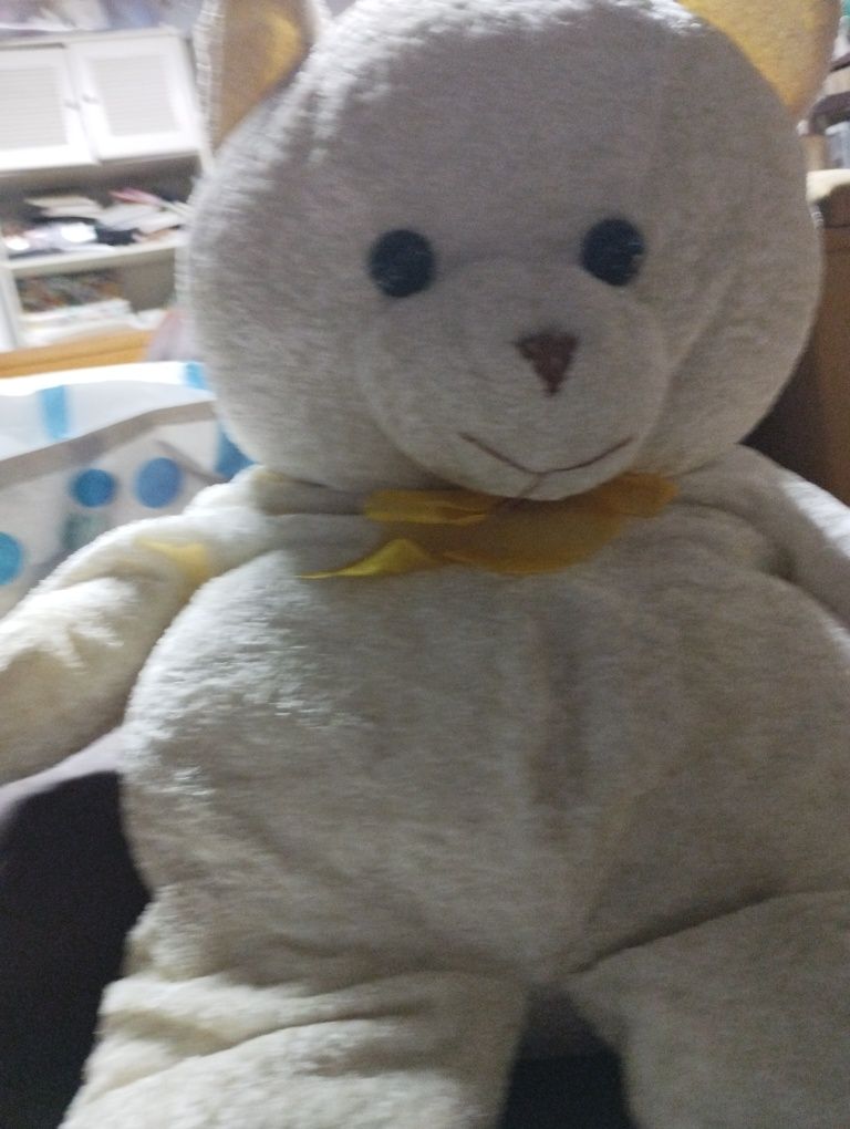 Urso de peluche Branco grande 85cm