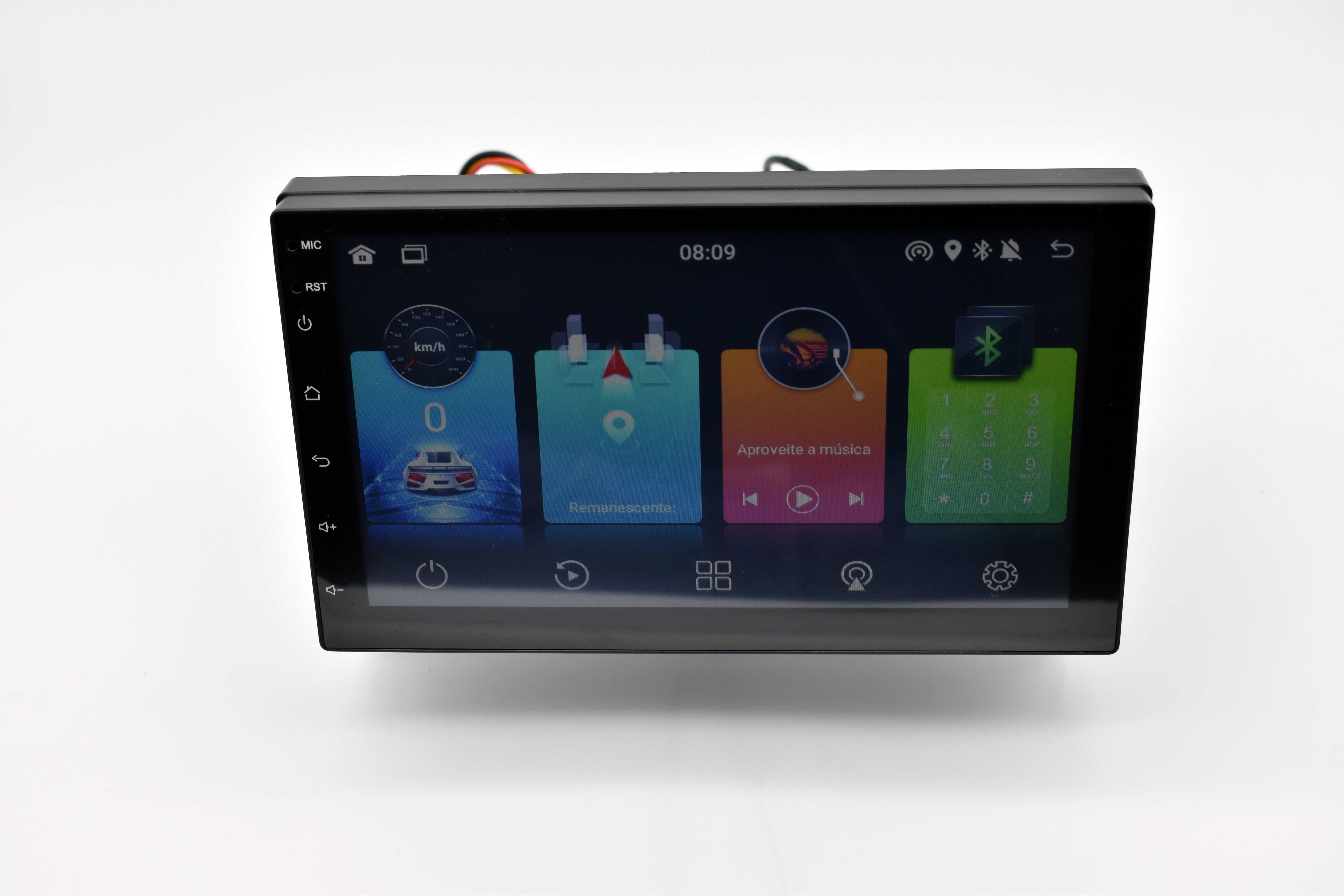 Auto Rádio Android de 1 DIN com 7 polegadas Android 11 GPS Carplay