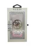 Etui Guess do iPhone 7/8/SE 2020 Liquid Glitter 4G Circle Pink