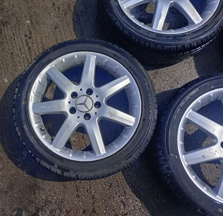 Alufelgi Mercedes 5x112 opony letnie 215/50/17” 2019r VW AUDI SKODA