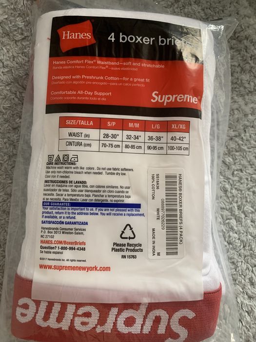 Supreme x Hanes Bokserki Unisex M