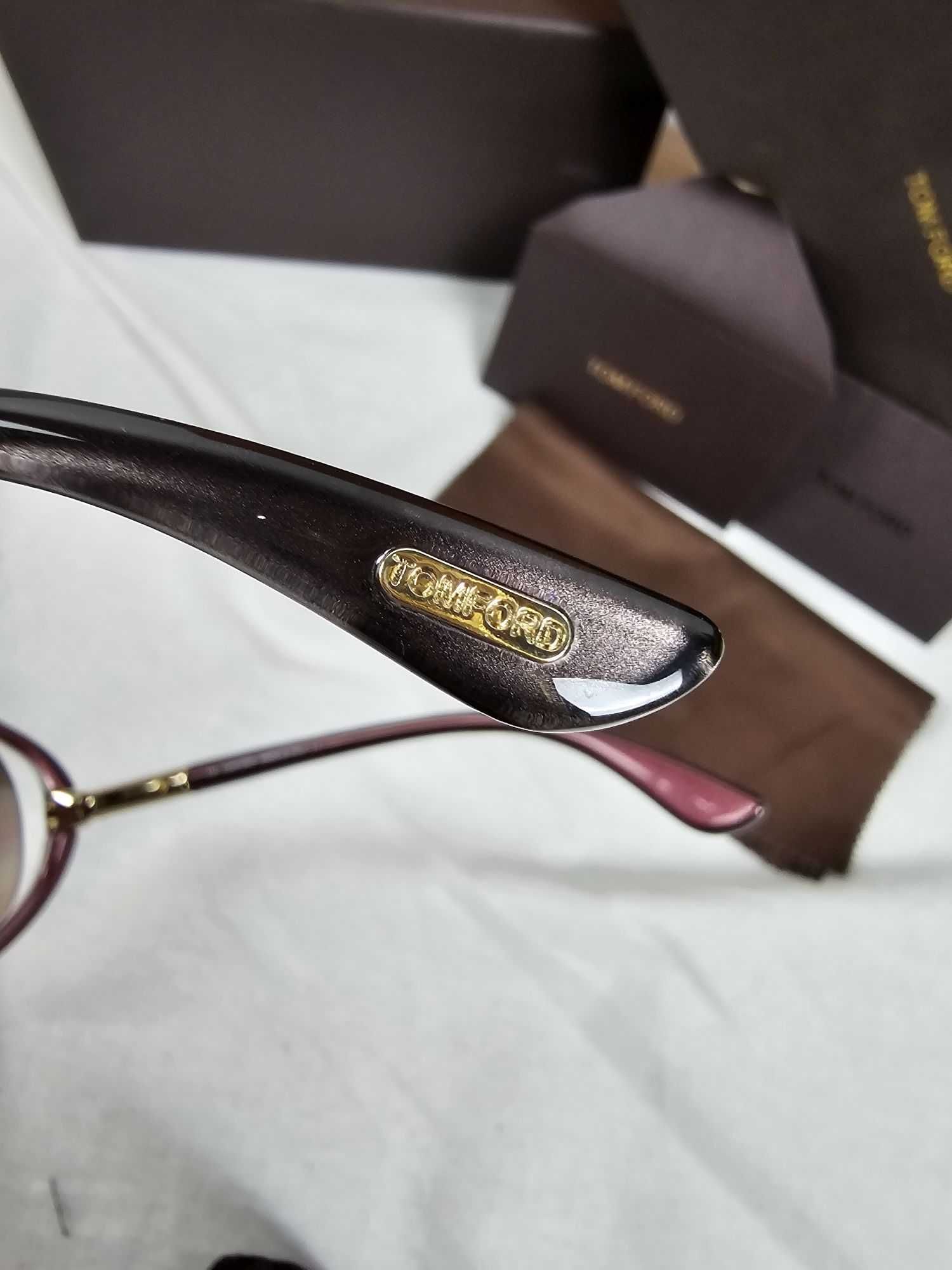 Okulary przeciwsłoneczne Zestaw Tom Ford logowane pudełko nowość lato