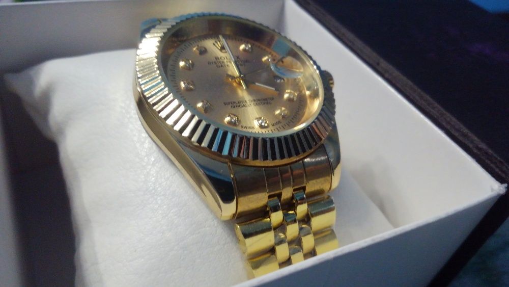 Подарунок Годинник чоловічий Rolex + коробка (часы мужские)