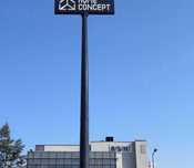 Słup totem pylon reklamowy duży jak orlen mc donalds czy BP