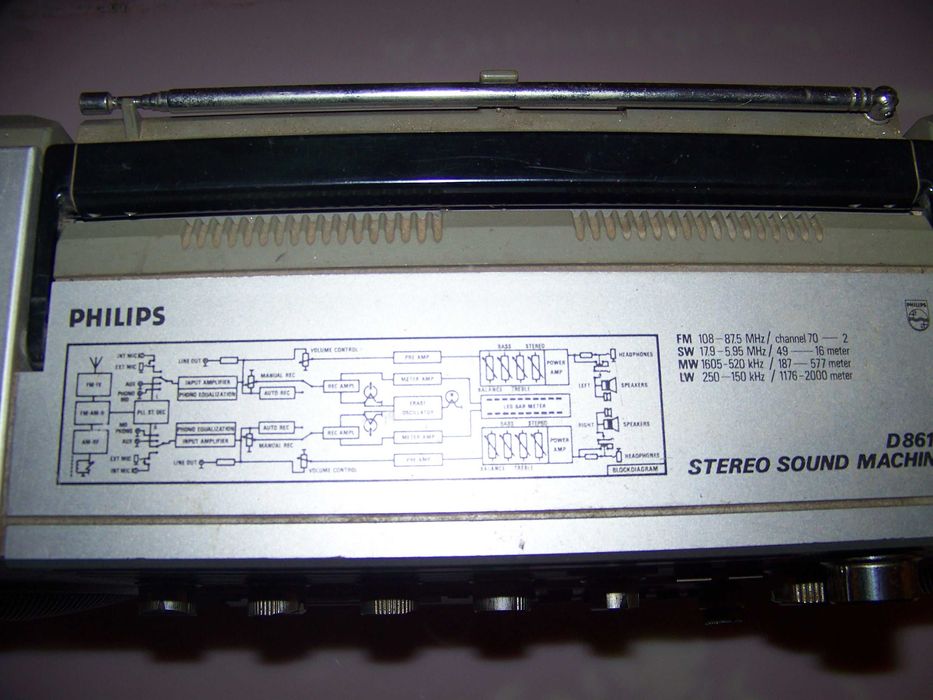 Philips - stereo sound machine 30 W (220V ou pilhas)