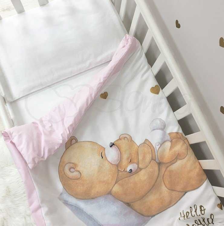 Сменный комплект постельного белья Happy Baby Маленькая Соня розовый