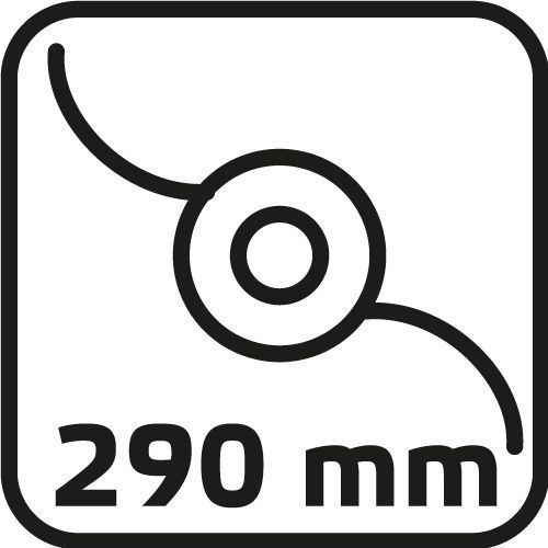 Podkaszarka 450W, Szerokość Koszenia 290Mm