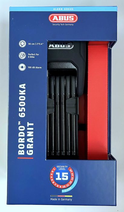 Zapięcie rowerowe składane Abus Bordo Granit XPlus 6500KA + SH