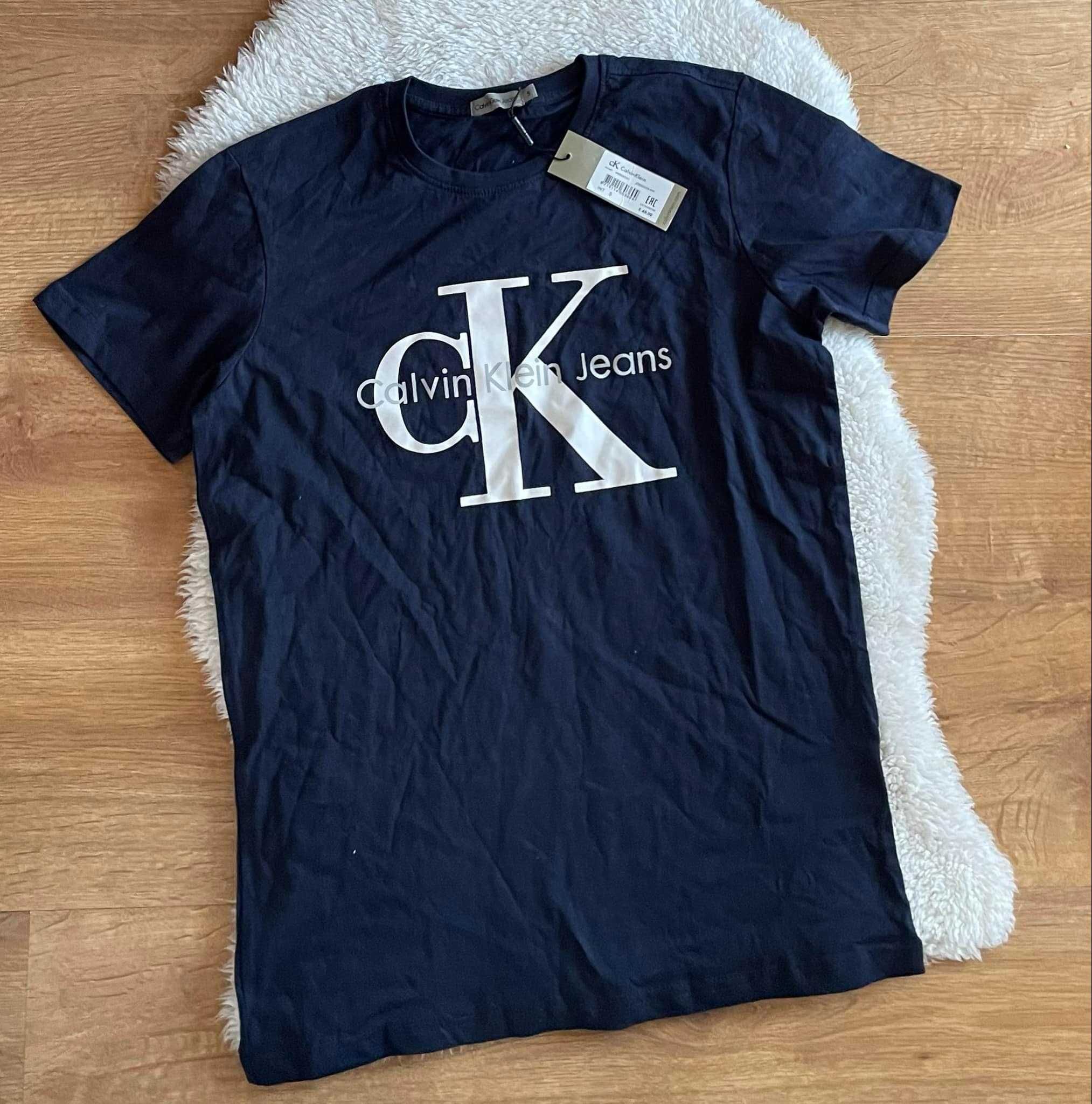 Calvin Klein koszulka t-shirt granat S