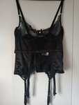 Hot gorset elegancki koronka+satyna XL-XXL 44-46 Okazja!