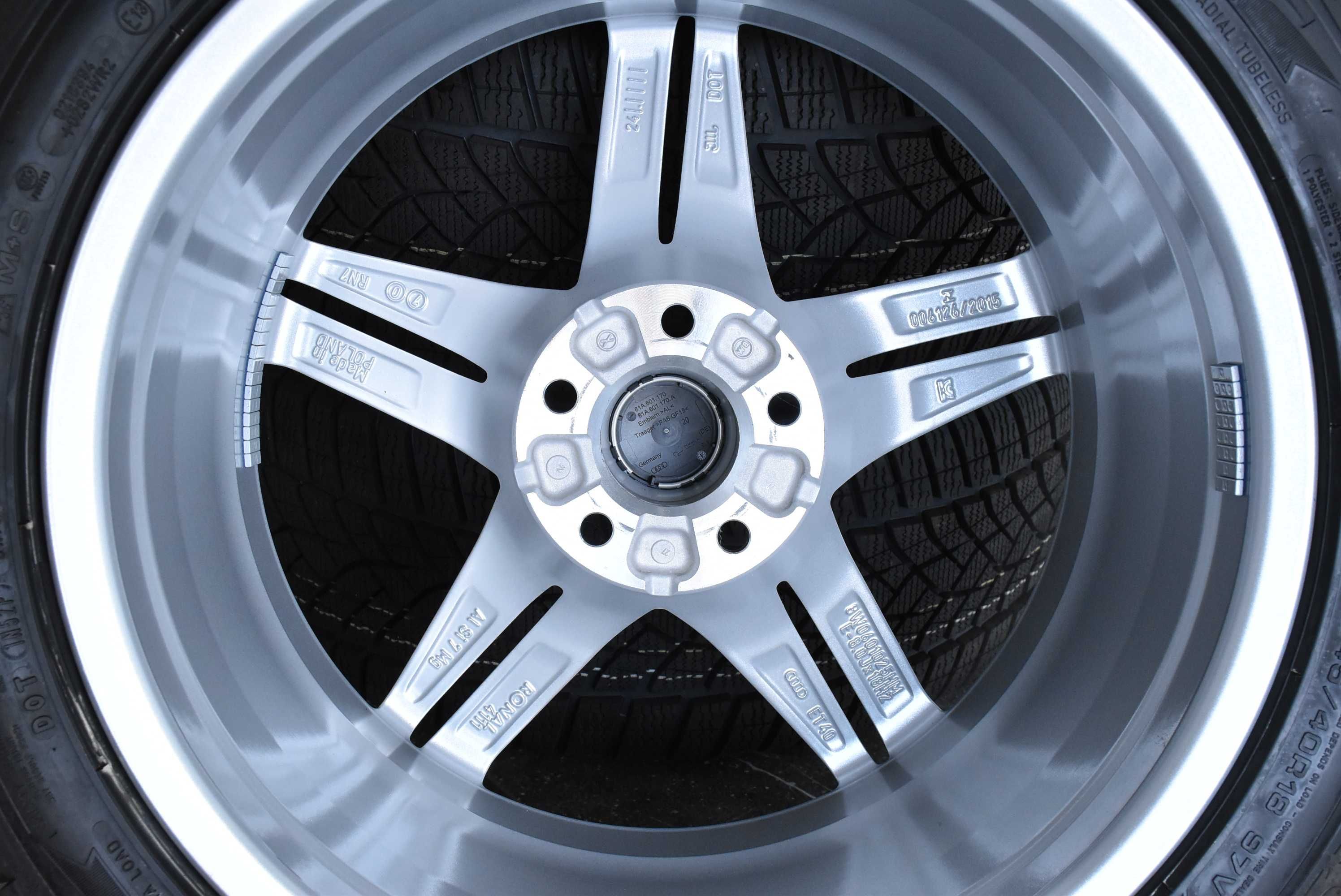 Koła Audi A4 B9 B8 18" Nowe 8W0 5x112 ET 40 ZIMA Goodyear 2023