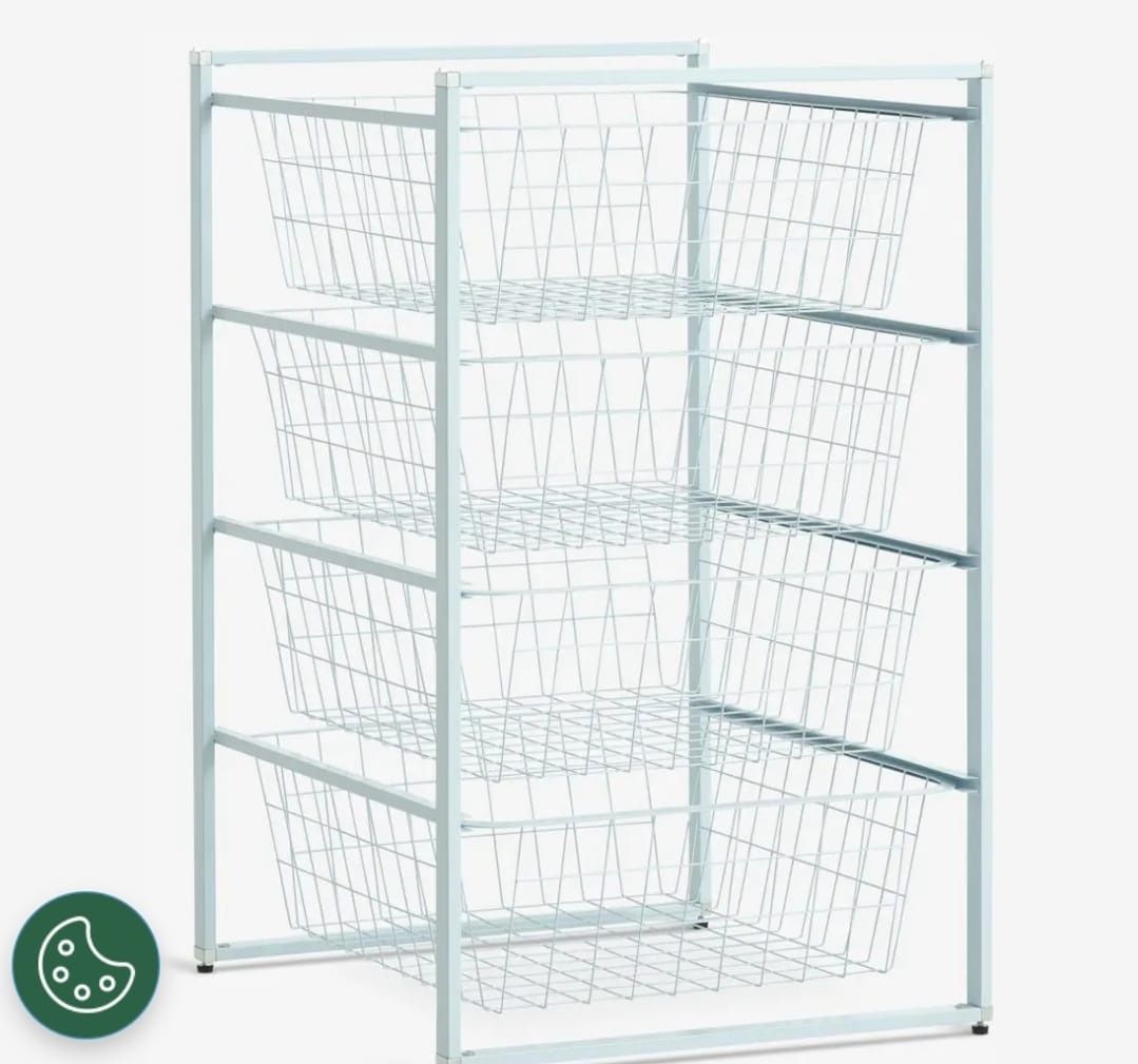 Módulo com gavetas em metal, IKEA