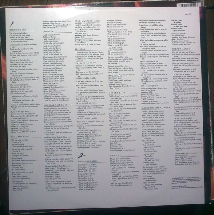 Roger Hodgson "Hai Hai" + Robbie Nevil "Wot's it To Ya"