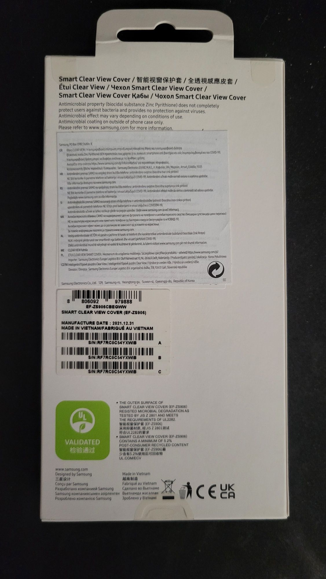 Etui samsung s22+ smart clear wiew cover