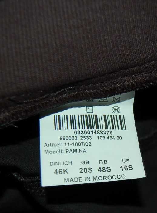 RAPHAELA BY BRAX PAMINA 46 K spodnie damskie jak nowe z elastanem