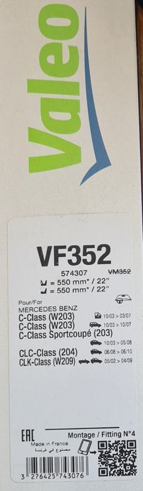 Escovas Valeo Silencio Mercedes W203