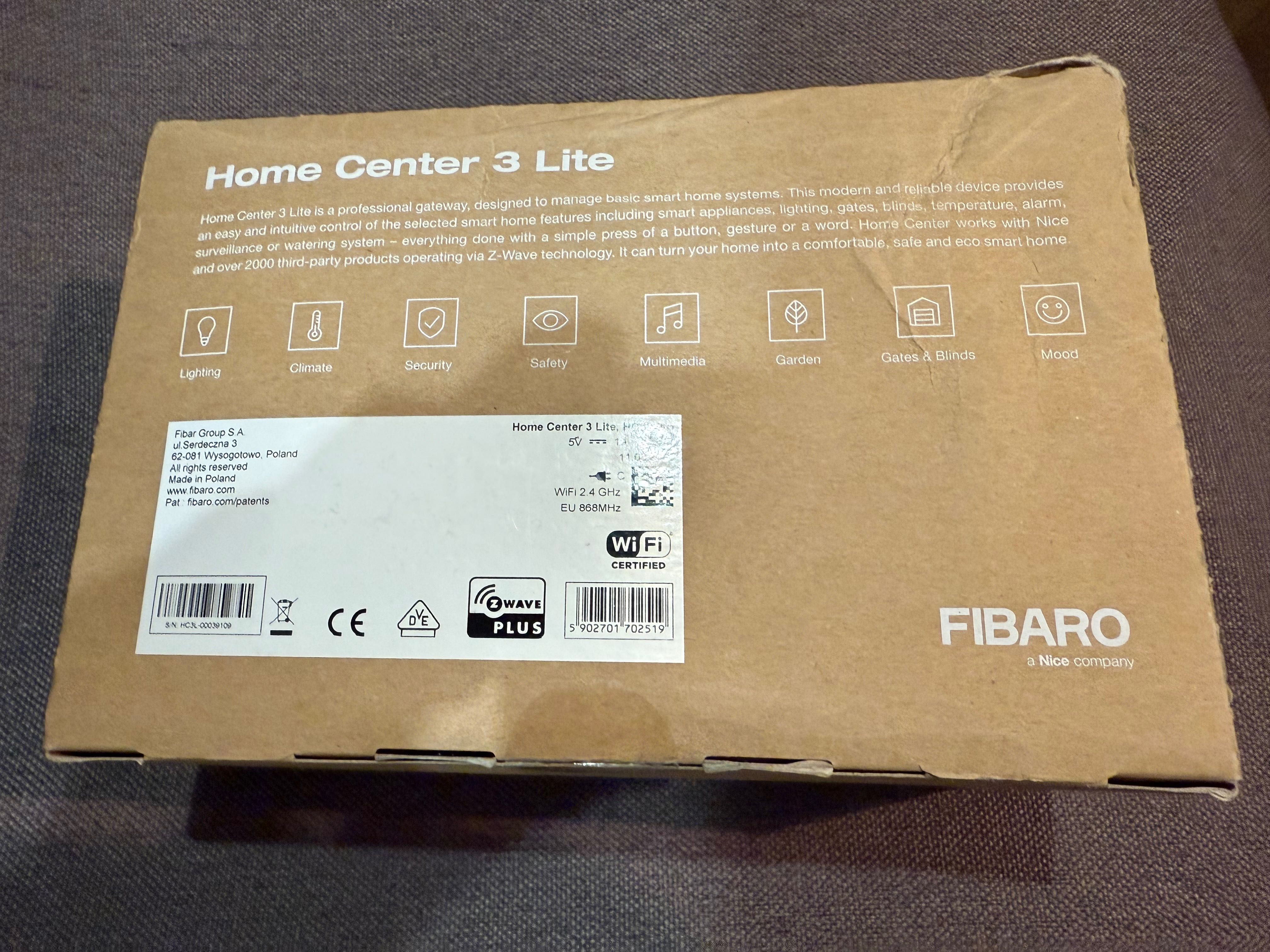 FIBARO Home center 3 lite
