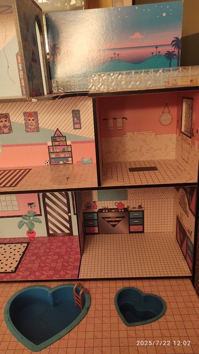 Літній будиночок з басейном для лялечок ЛОЛ!