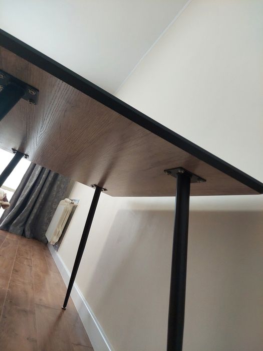 Кухонний стіл сірий 120×80