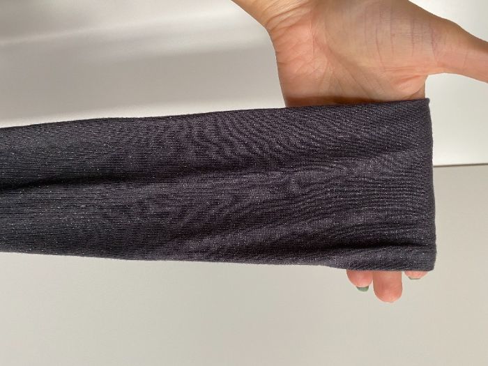 Szalik grafitowy połyskujący