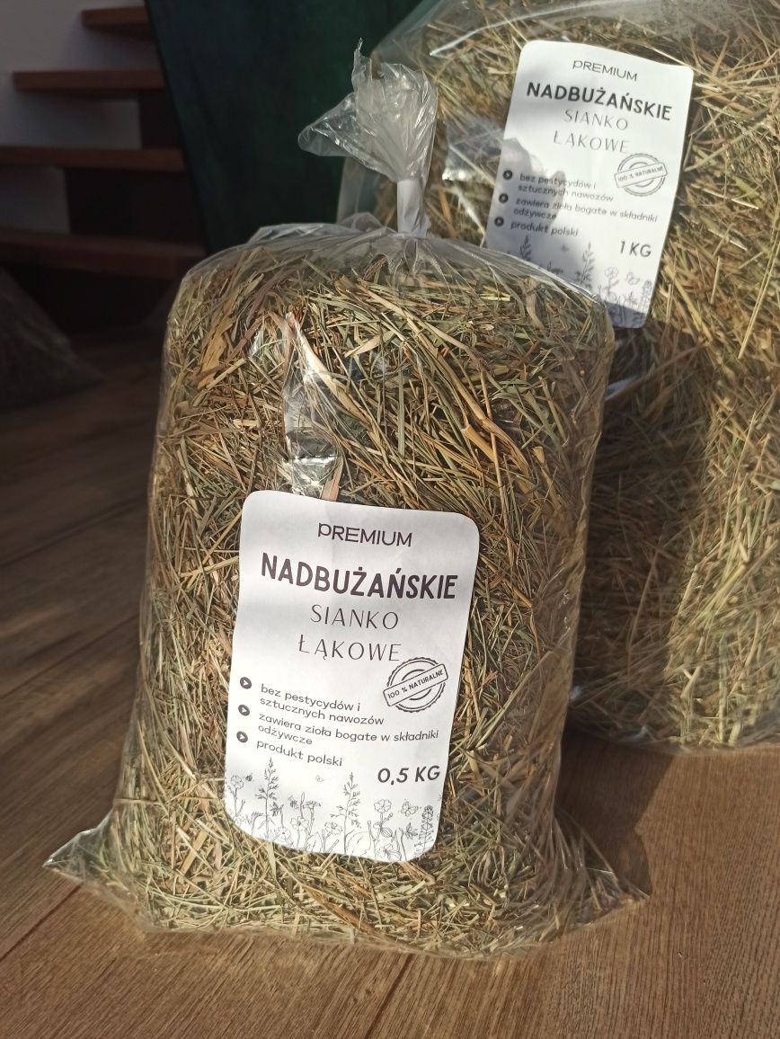 Sianko siano 0,5 kg nadbużańskie łąkowe dla chomika królika świnki