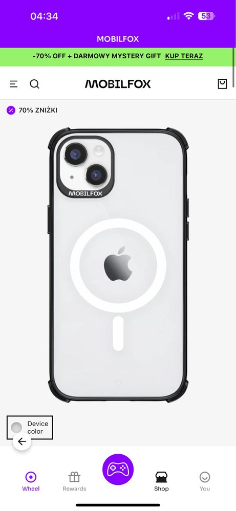 Etui mobilfox iphone 14 plus proshock magsafe + nano glass