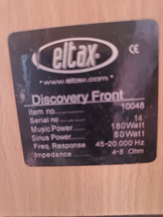 Zestaw głośników kino domowe 5.1 Eltax Discovery +subwoofer Koda