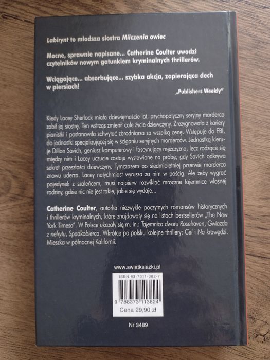 Książki 2 szt. triller Catherine Coulter  Cel, Labirynt