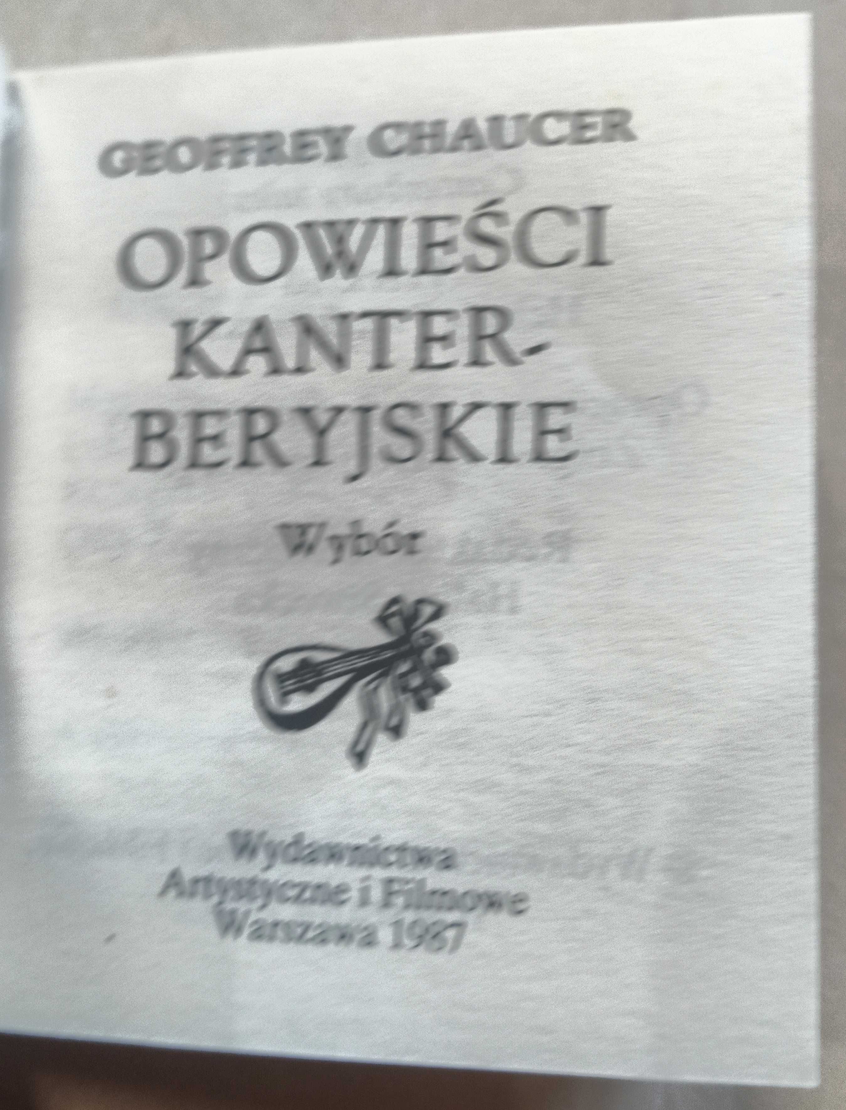 Opowieści Kanterberyjskie miniatura Geoffrey Chaucer