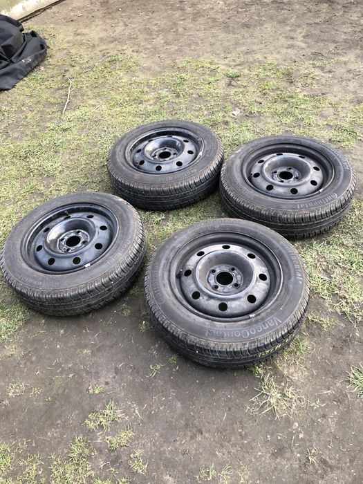 komplet 4 sztuki felgi z oponami koła wzmocnione 165/70 R14 R14C 4x100