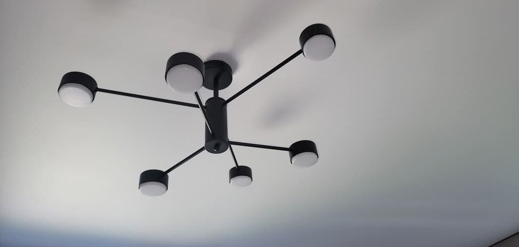 Люстра RAY 6xGX53 (3+3) black