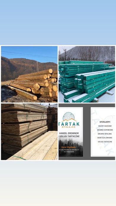 Drewno opałowe kominkowe buk brzoza dąb brykiet świerk