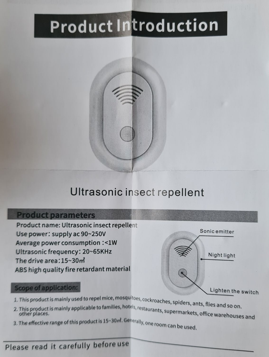 Odstraszacz na konary, gryzonie jako nocna lampka