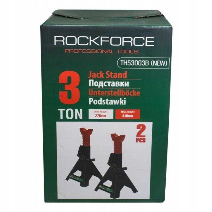 Kobyłki samochodowe Rockforce 3t, wysokość 275-415 mm, 2 szt.
