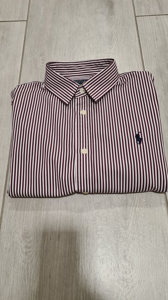 Koszula Polo Ralph Lauren Custom Fit Damska Elegancka w paski r.14 / r