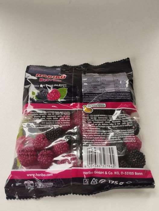 Żelki owocowe Haribo malinki i jeżynki 175 g