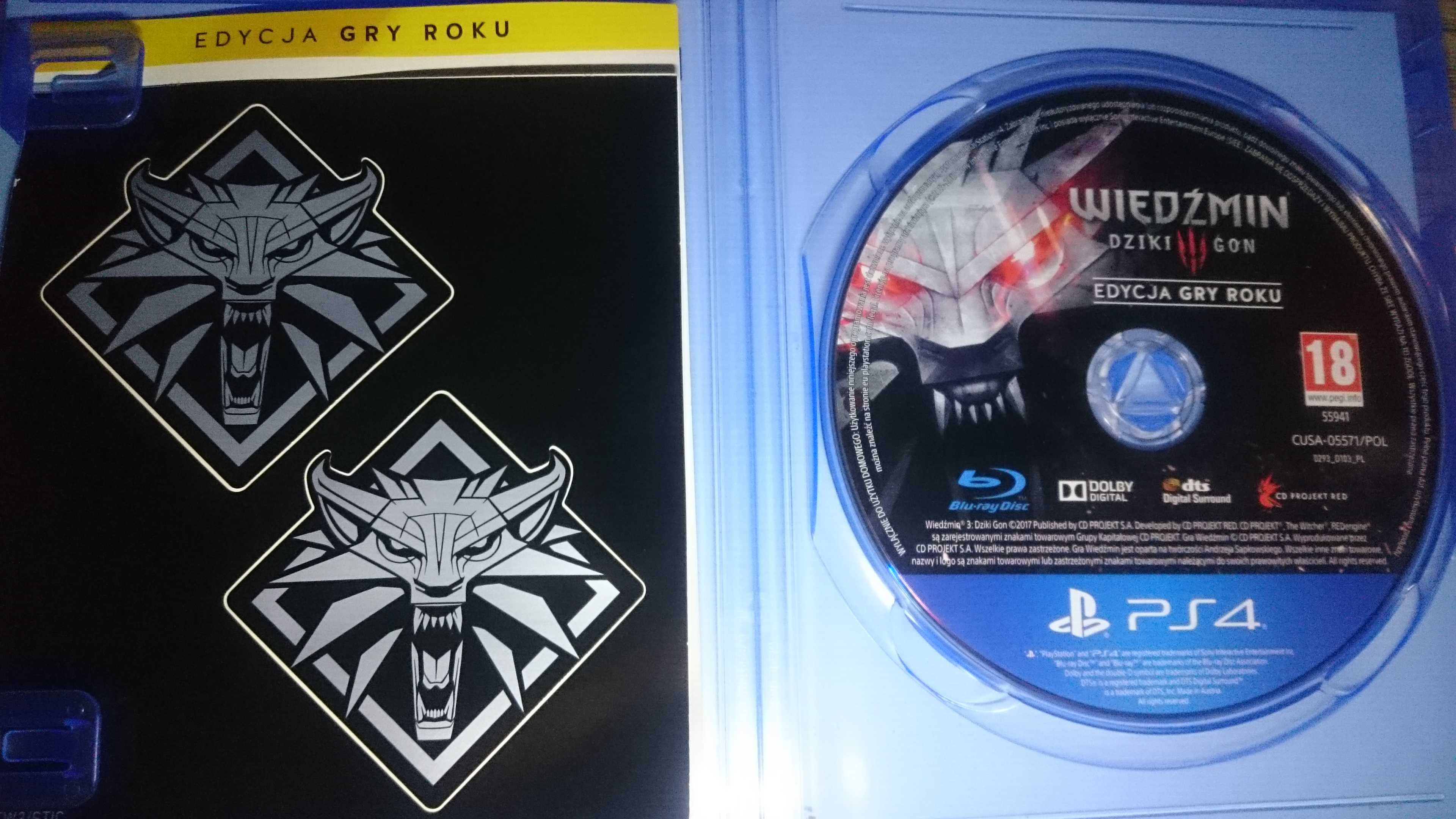 Wiedźmin 3 Edycja Gry Roku ps4 playstation 4 skyrim assassin far cry