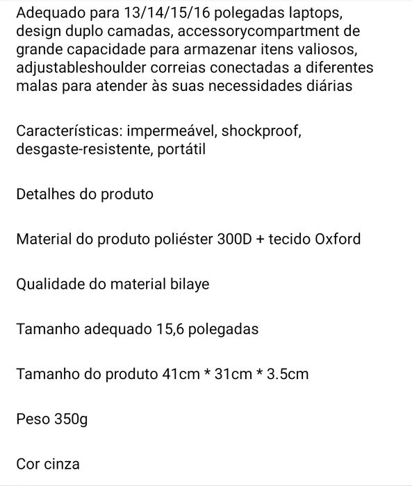 Bolsa para computador portátil