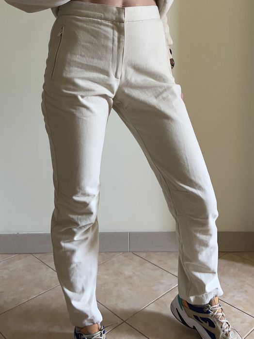 Котонові молочні штани від calvin klein