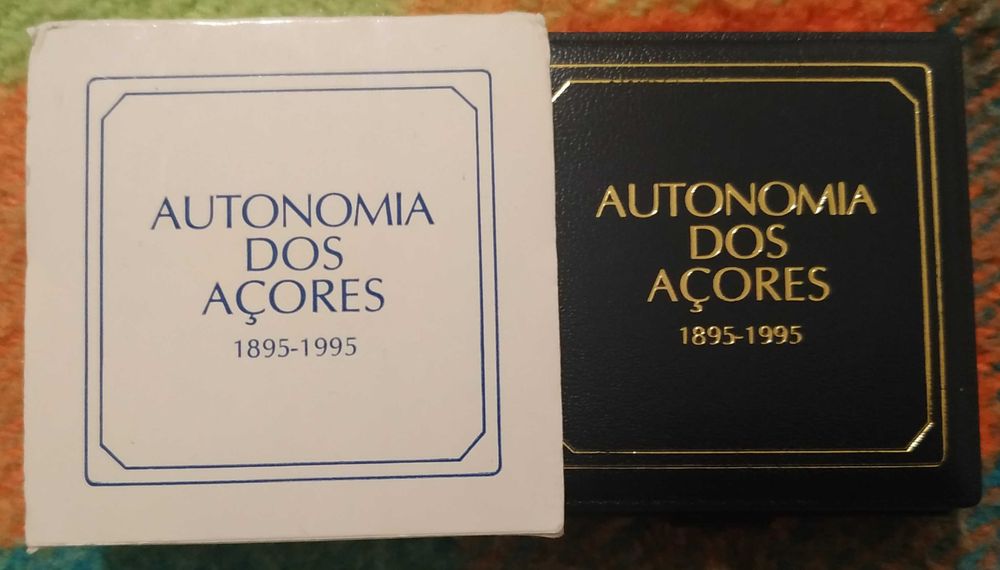 Portugal - moeda em prata proof de 100 escudos de 1996 Açores (10.000)