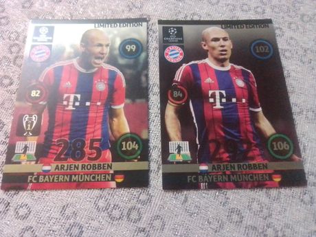 Karty limited edition champions league 2014 Robben 2015 update